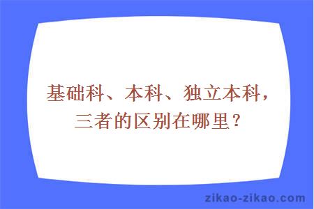 基础科独立科