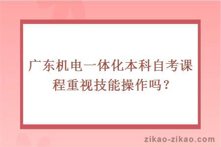 机电一体化本科