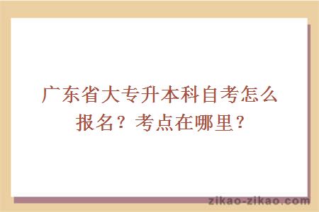 广东自考报名