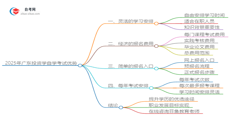 2025年广东投资学读自学考试有哪些优势?思维导图