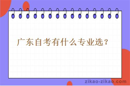 广东自考有什么专业选?